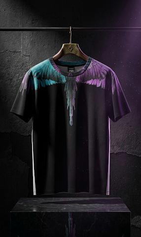 Wings Púrpura — Negro